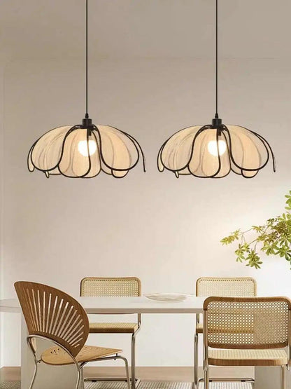 Pendant Lamp Bohemian with Flower Petal Shade in Three Sizes