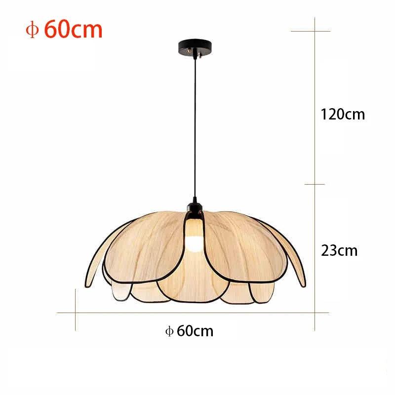Pendant Lamp Bohemian with Flower Petal Shade in Three Sizes