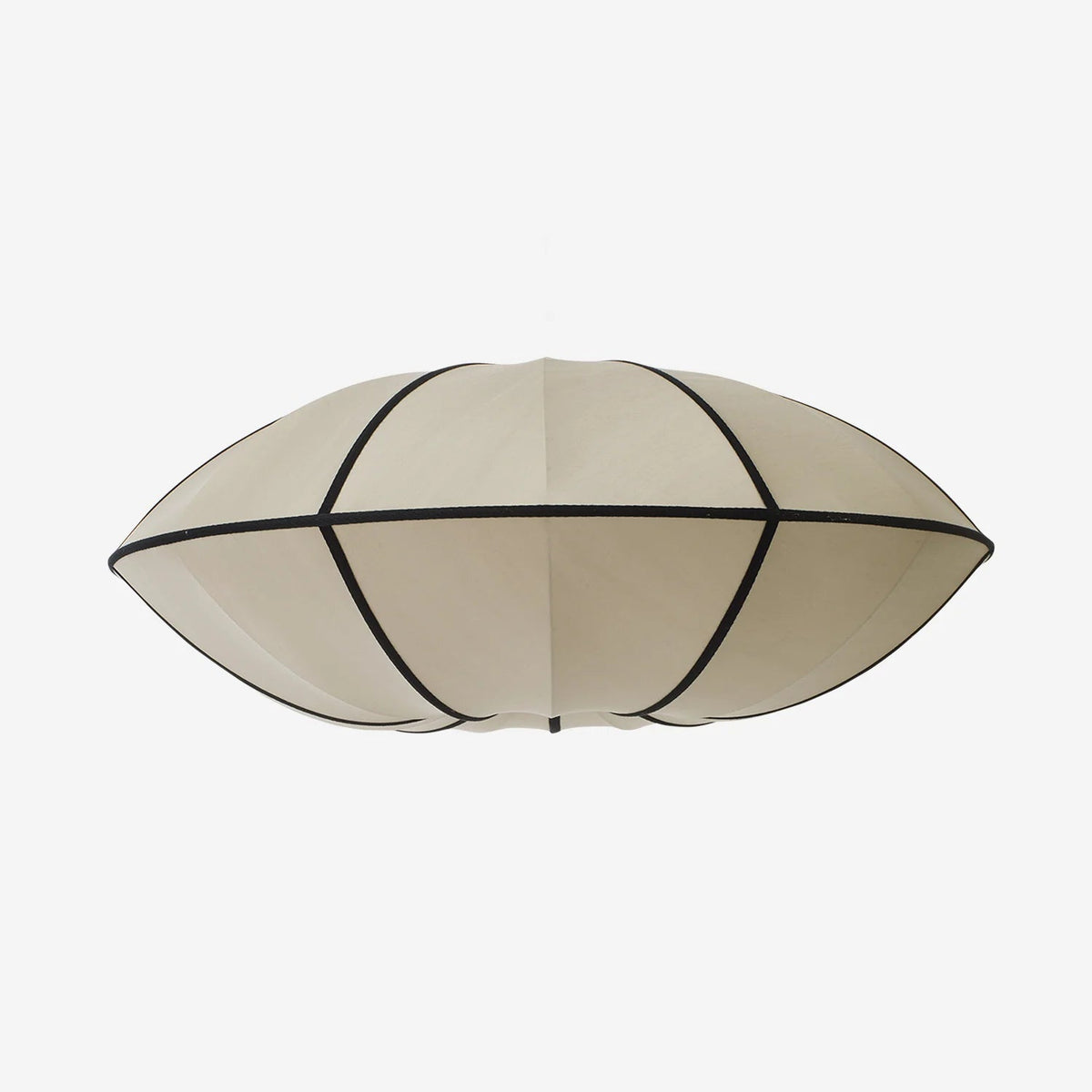 Pendant Lamp Bohemian with Oval Fabric Shade and Adjustable Cable