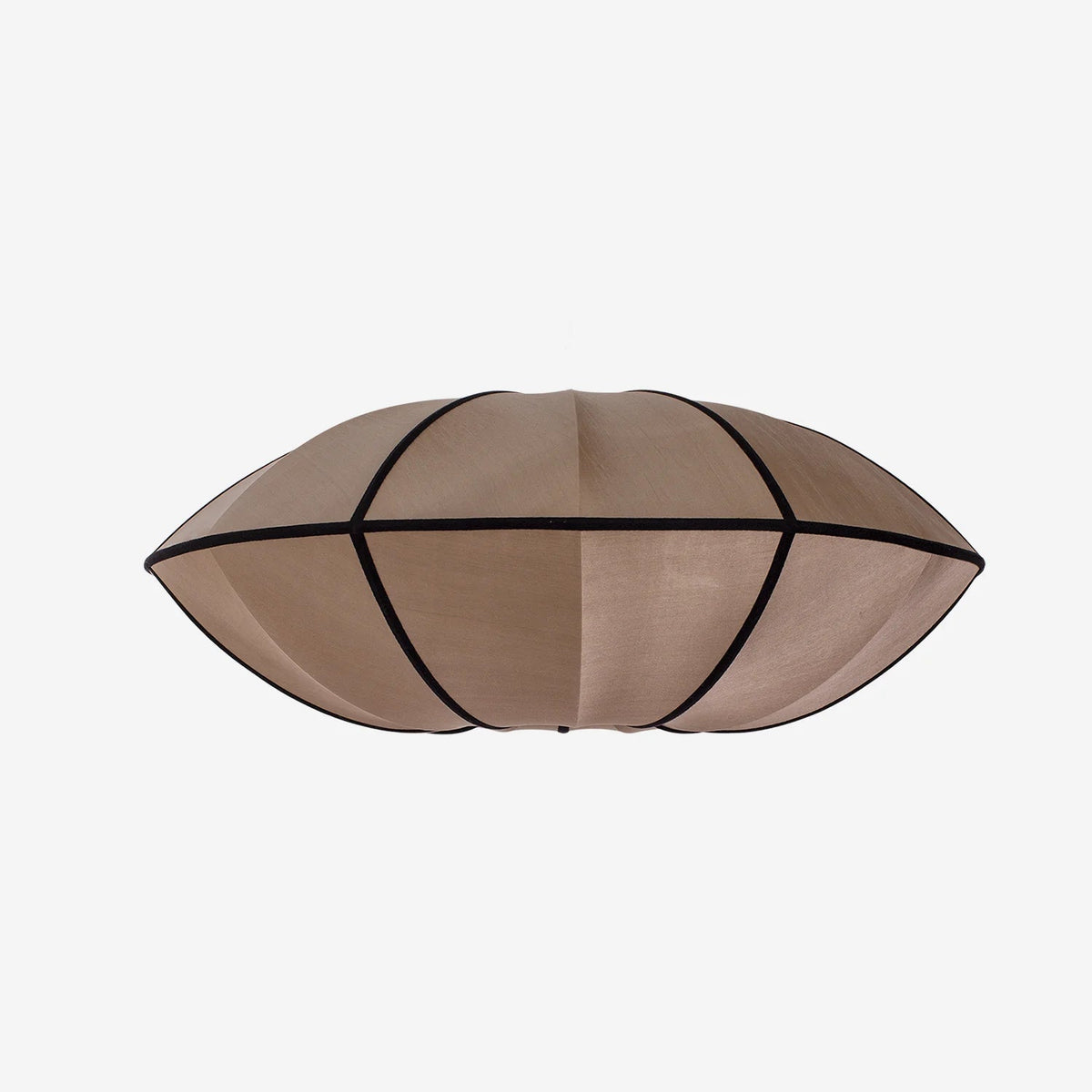 Pendant Lamp Bohemian with Oval Fabric Shade and Adjustable Cable