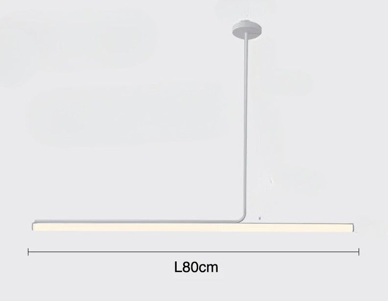 Pendant Lamp Minimalist Linear LED Bar with Adjustable Color Temperature
