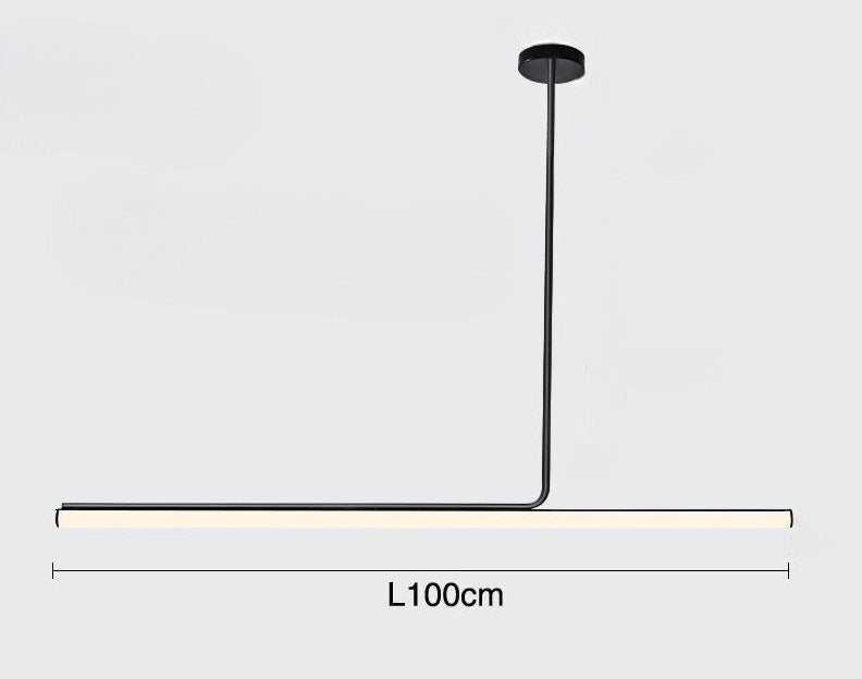 Pendant Lamp Minimalist Linear LED Bar with Adjustable Color Temperature