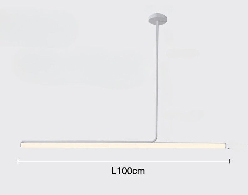 Pendant Lamp Minimalist Linear LED Bar with Adjustable Color Temperature