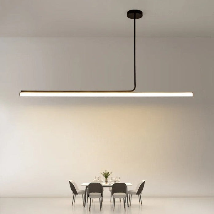 Pendant Lamp Minimalist Linear LED Bar with Adjustable Color Temperature