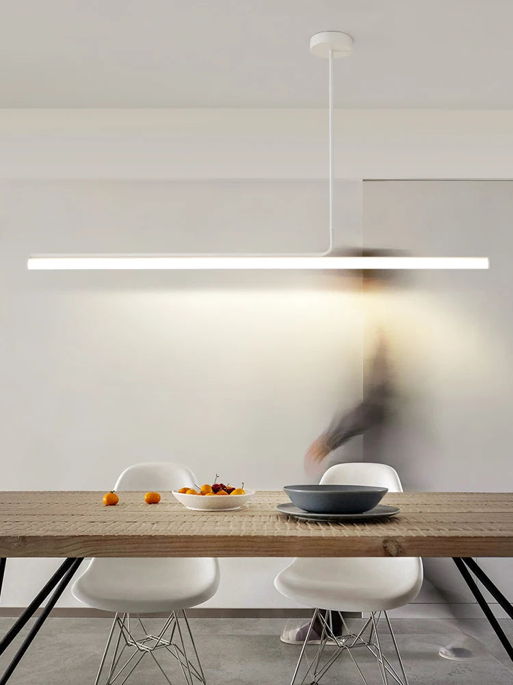 Pendant Lamp Minimalist Linear LED Bar with Adjustable Color Temperature