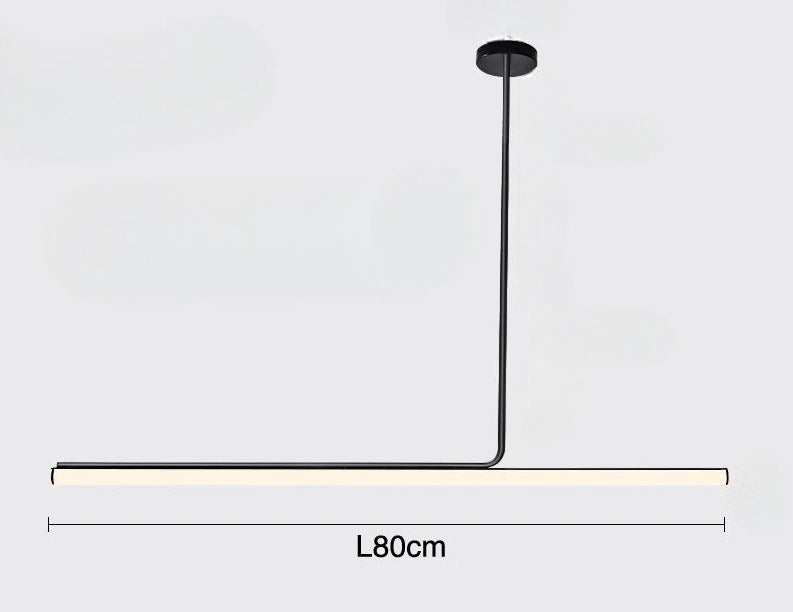 Pendant Lamp Minimalist Linear LED Bar with Adjustable Color Temperature