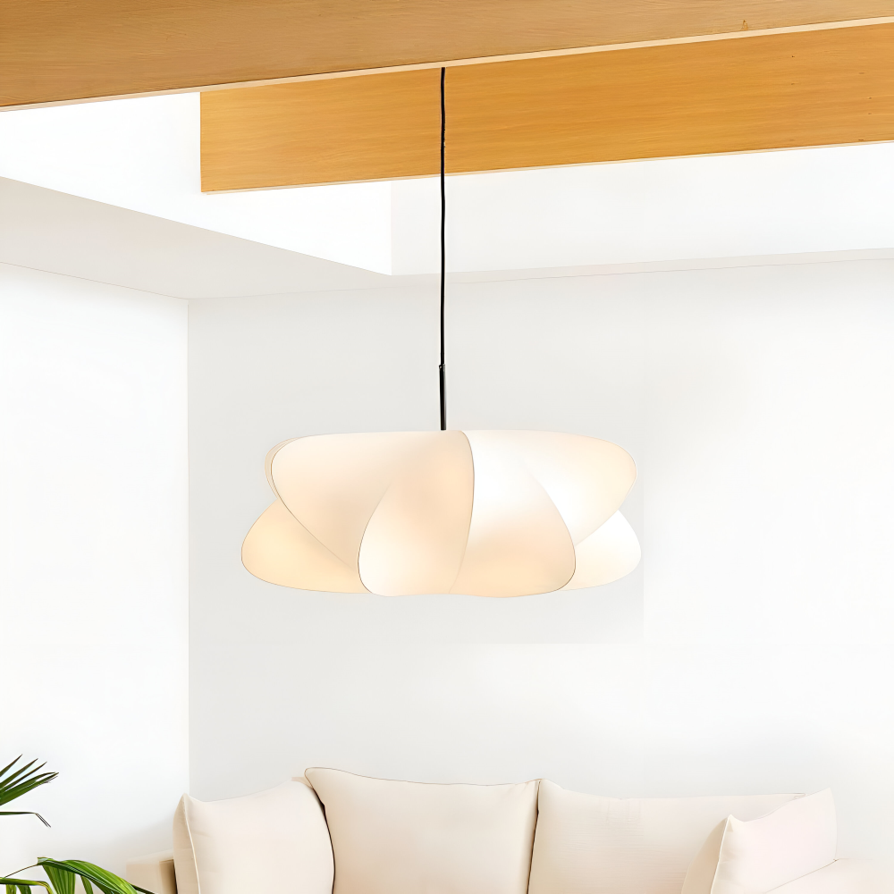 Pendant Lamp Minimalist Wabi Sabi Cocoon Shape with Adjustable Cable