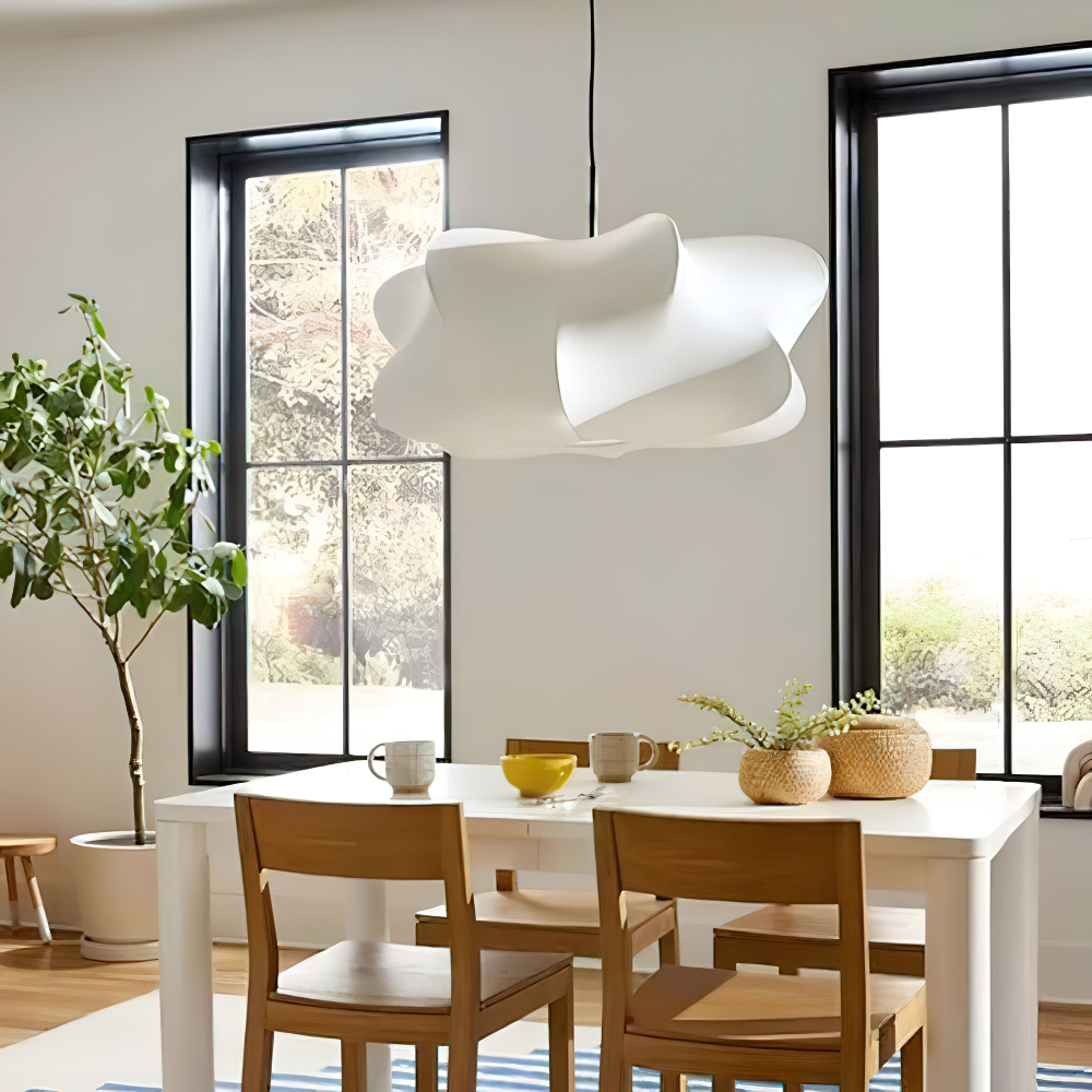 Pendant Lamp Minimalist Wabi Sabi Cocoon Shape with Adjustable Cable