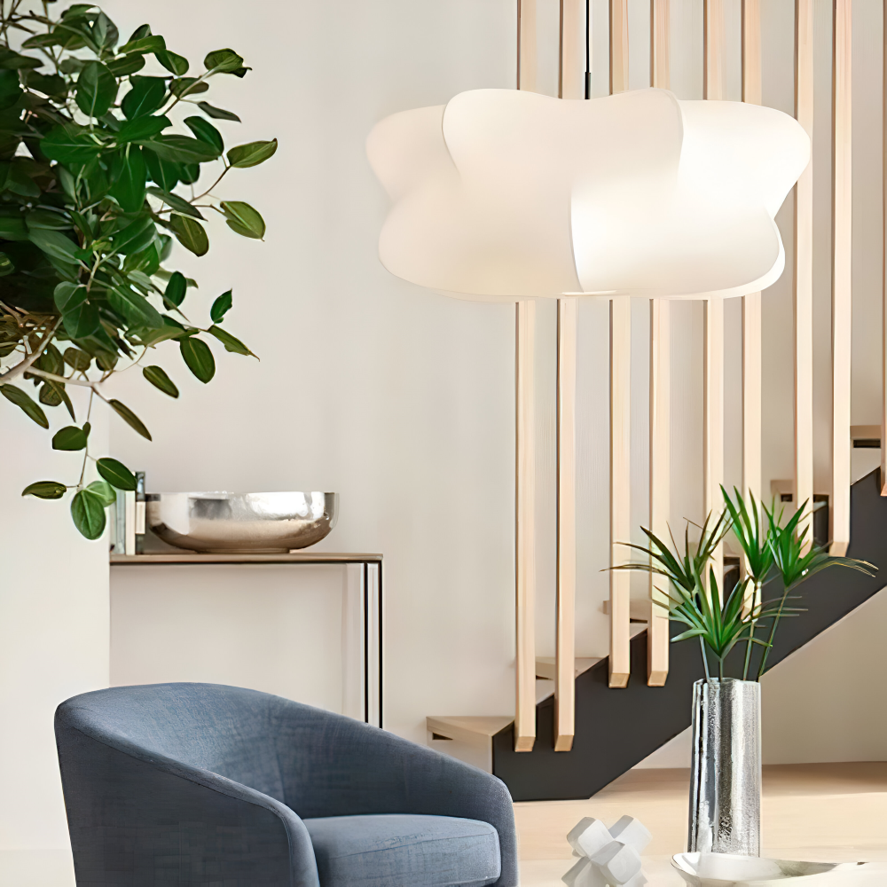 Pendant Lamp Minimalist Wabi Sabi Cocoon Shape with Adjustable Cable