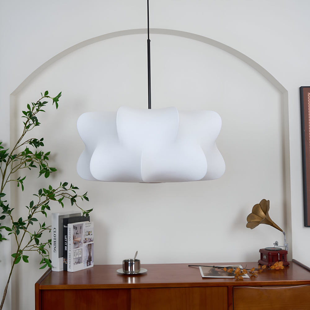 Pendant Lamp Minimalist Wabi Sabi Cocoon Shape with Adjustable Cable