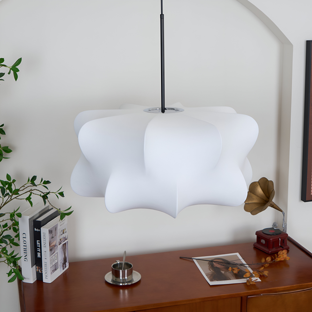 Pendant Lamp Minimalist Wabi Sabi Cocoon Shape with Adjustable Cable