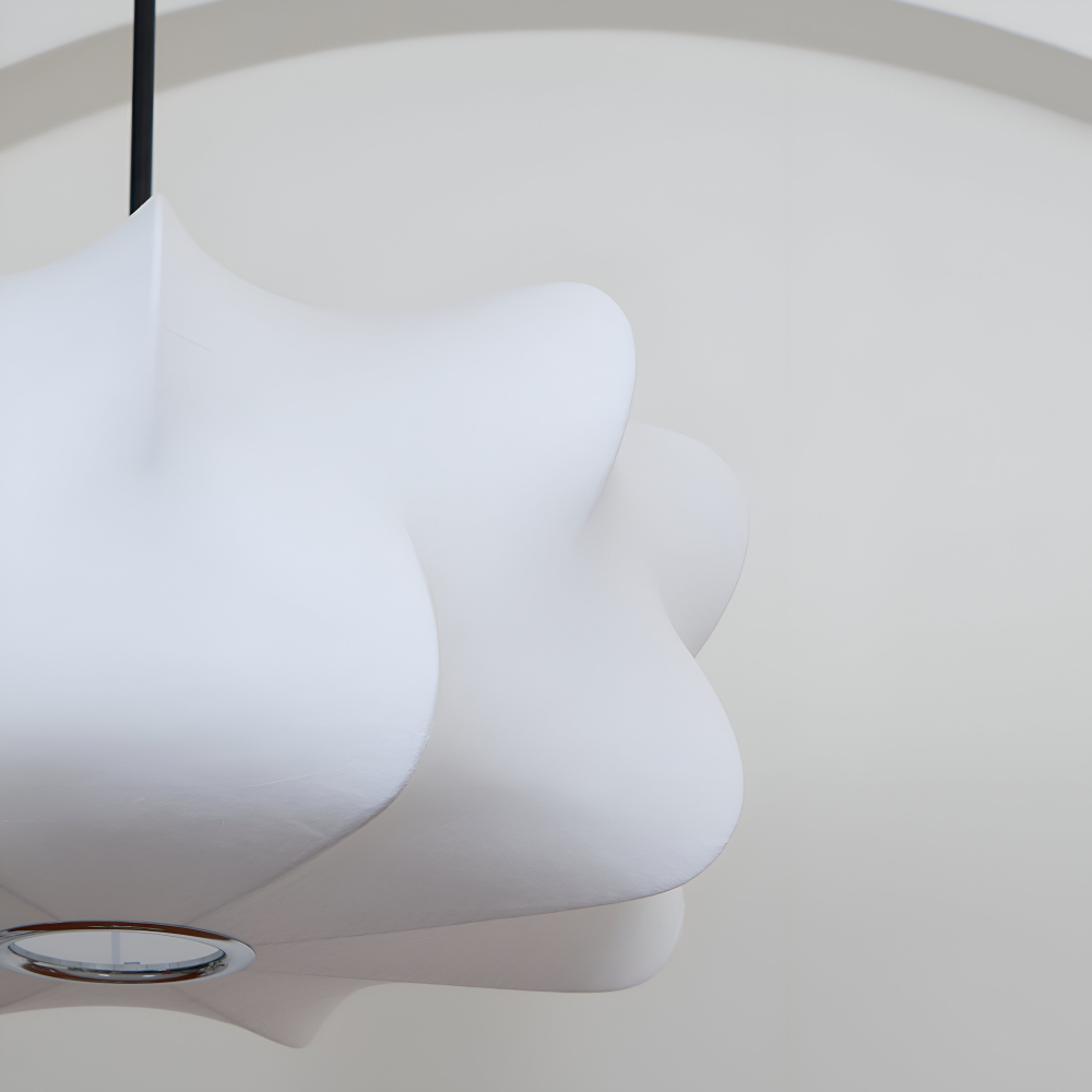 Pendant Lamp Minimalist Wabi Sabi Cocoon Shape with Adjustable Cable