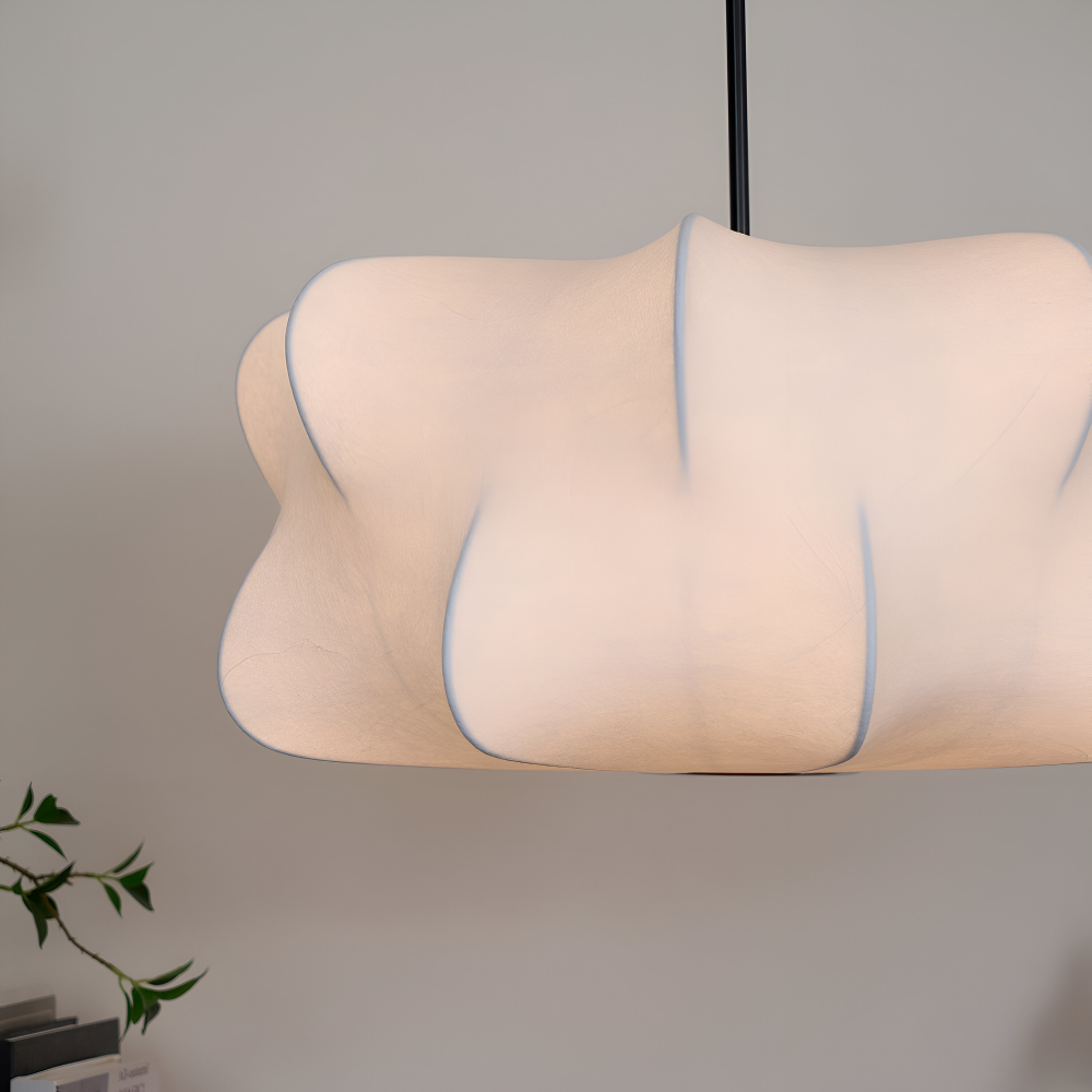 Pendant Lamp Minimalist Wabi Sabi Cocoon Shape with Adjustable Cable