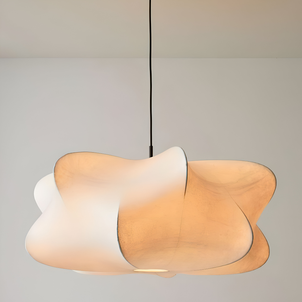 Pendant Lamp Minimalist Wabi Sabi Cocoon Shape with Adjustable Cable