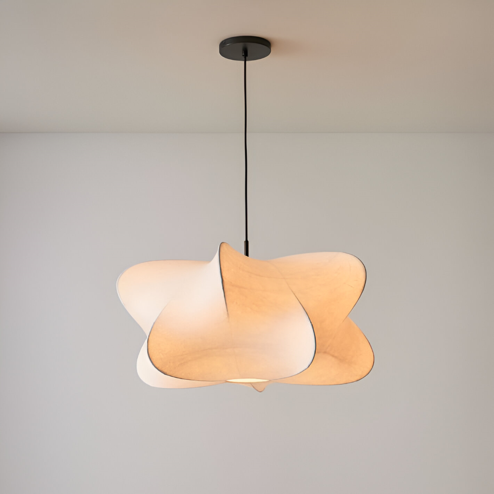 Pendant Lamp Minimalist Wabi Sabi Cocoon Shape with Adjustable Cable