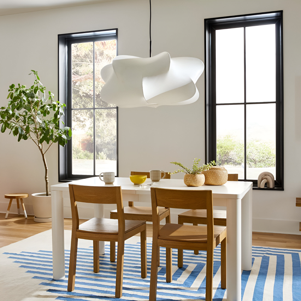 Pendant Lamp Minimalist Wabi Sabi Cocoon Shape with Adjustable Cable