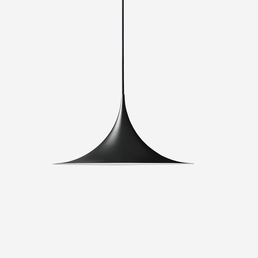 Pendant Lamp Minimalist with Flared Shade and Adjustable Cord
