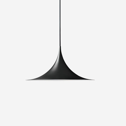 Pendant Lamp Minimalist with Flared Shade and Adjustable Cord