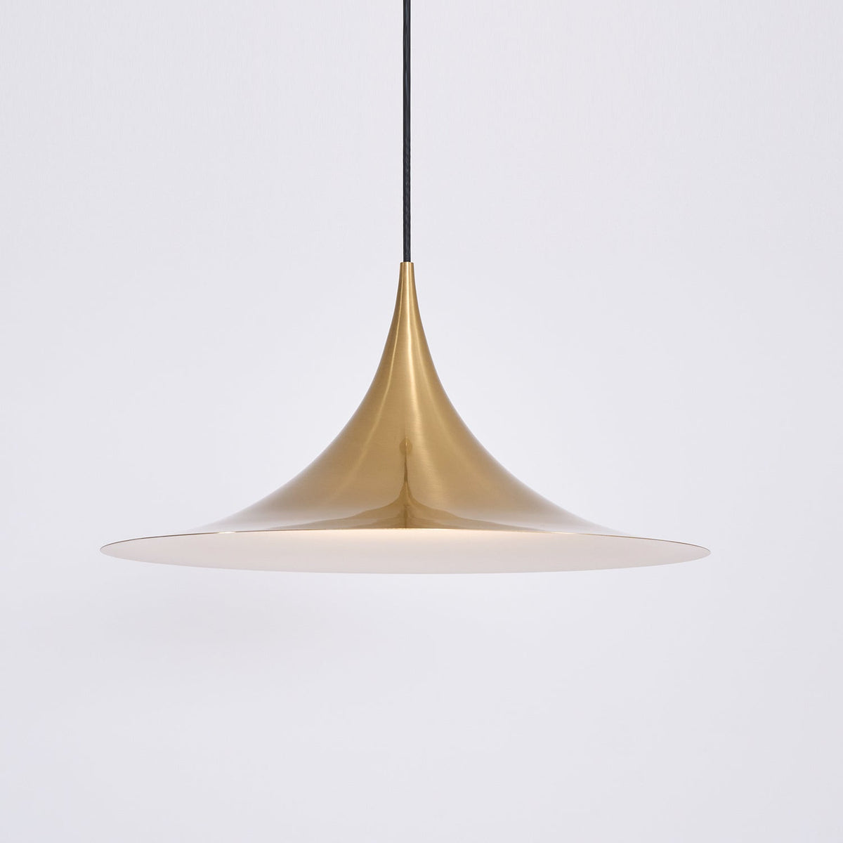 Pendant Lamp Minimalist with Flared Shade and Adjustable Cord