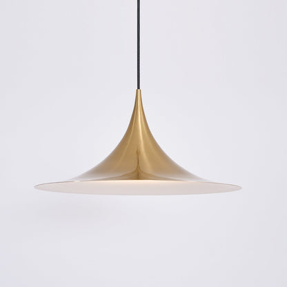 Pendant Lamp Minimalist with Flared Shade and Adjustable Cord