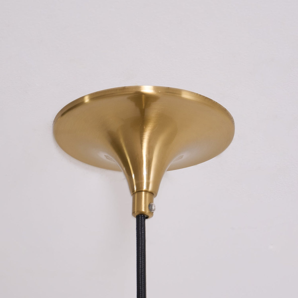 Pendant Lamp Minimalist with Flared Shade and Adjustable Cord