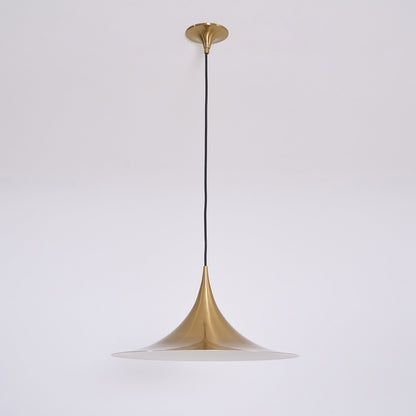 Pendant Lamp Minimalist with Flared Shade and Adjustable Cord