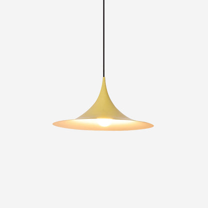 Pendant Lamp Minimalist with Flared Shade and Adjustable Cord