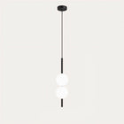 1 Head – Double Globe, Black, 4.7" × 22.4" / 12 × 57 cm