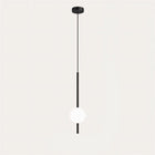 1 Head – Single Globe, Black, 4.7" × 22.4" / 12 × 57 cm