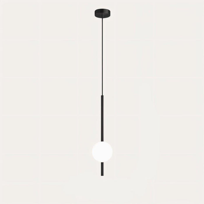 1 Head – Single Globe, Black, 4.7" × 22.4" / 12 × 57 cm