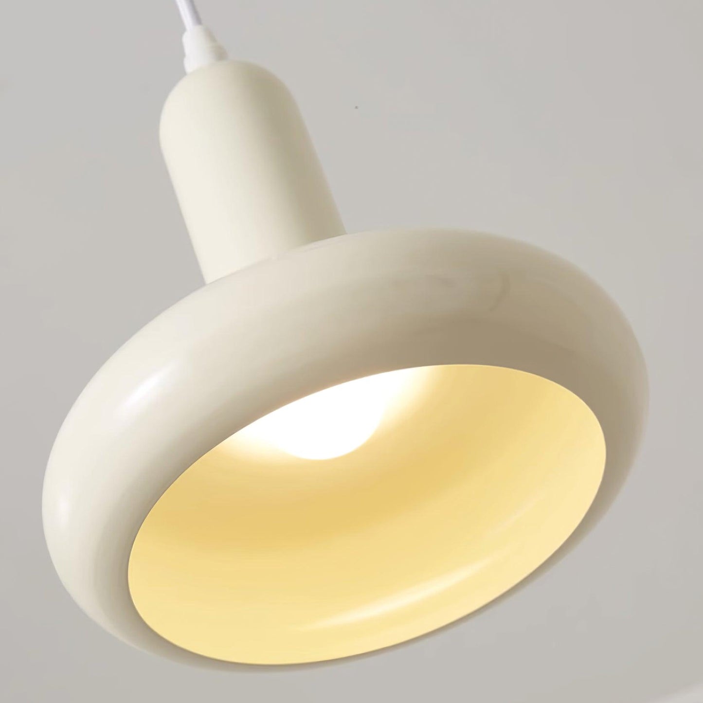 Pendant Lamp Minimalist with Round Donut Shade and Adjustable Cord