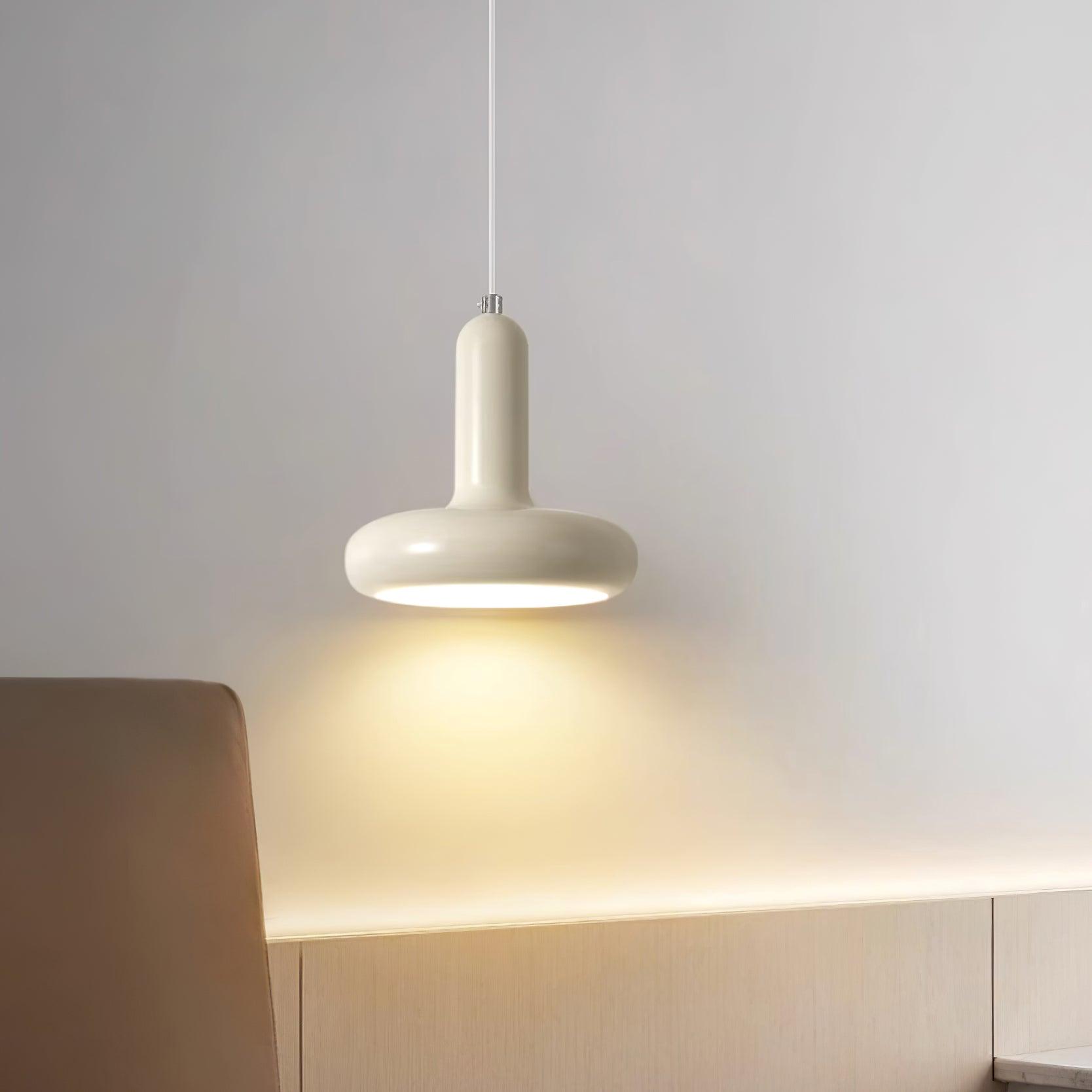Pendant Lamp Minimalist with Round Donut Shade and Adjustable Cord