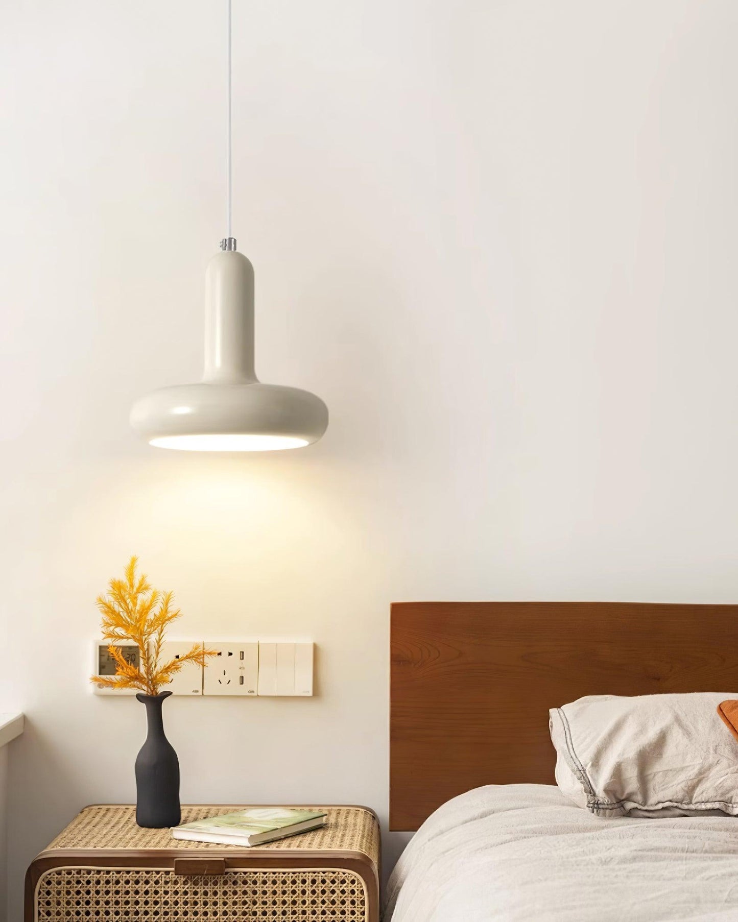 Pendant Lamp Minimalist with Round Donut Shade and Adjustable Cord