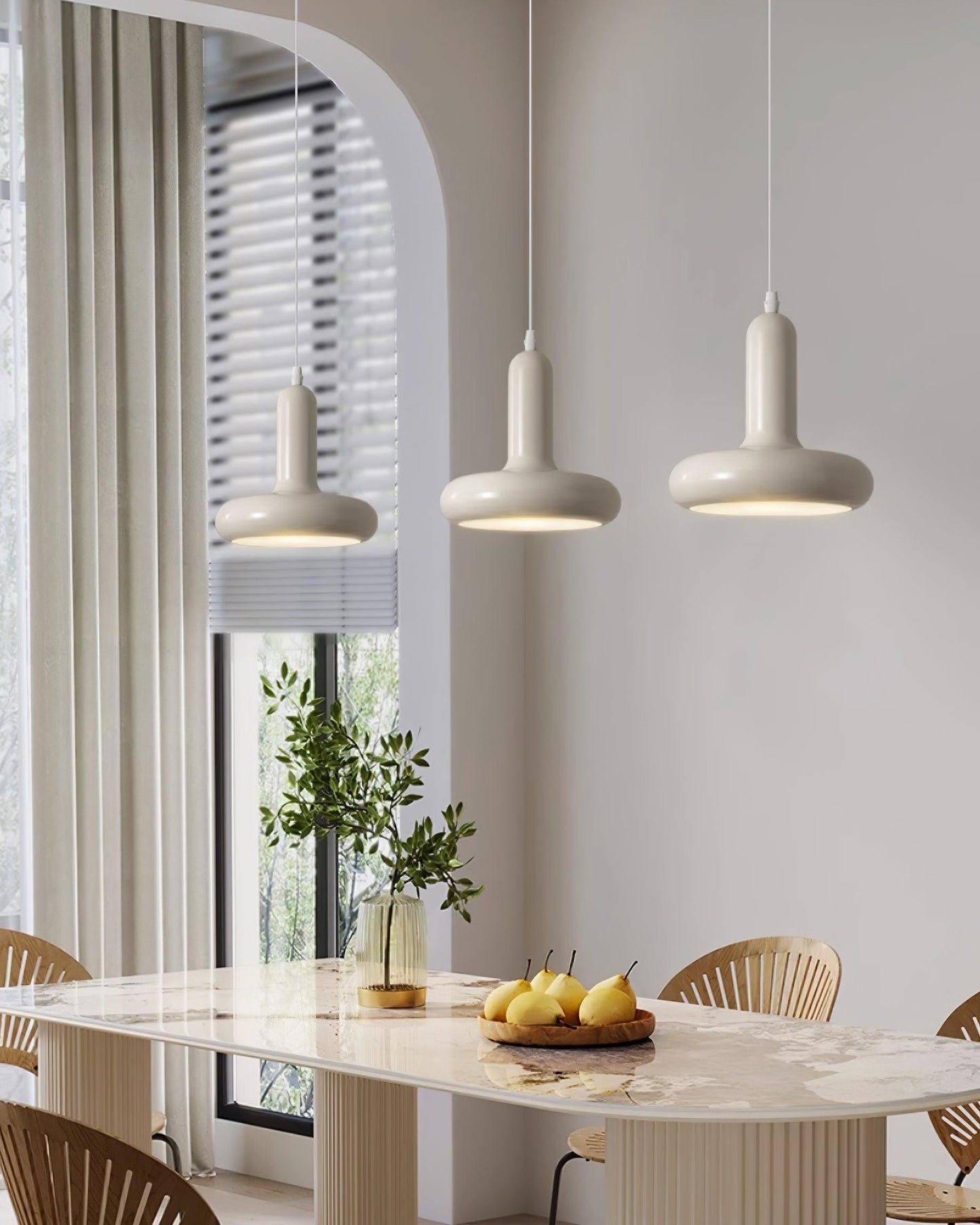 Pendant Lamp Minimalist with Round Donut Shade and Adjustable Cord