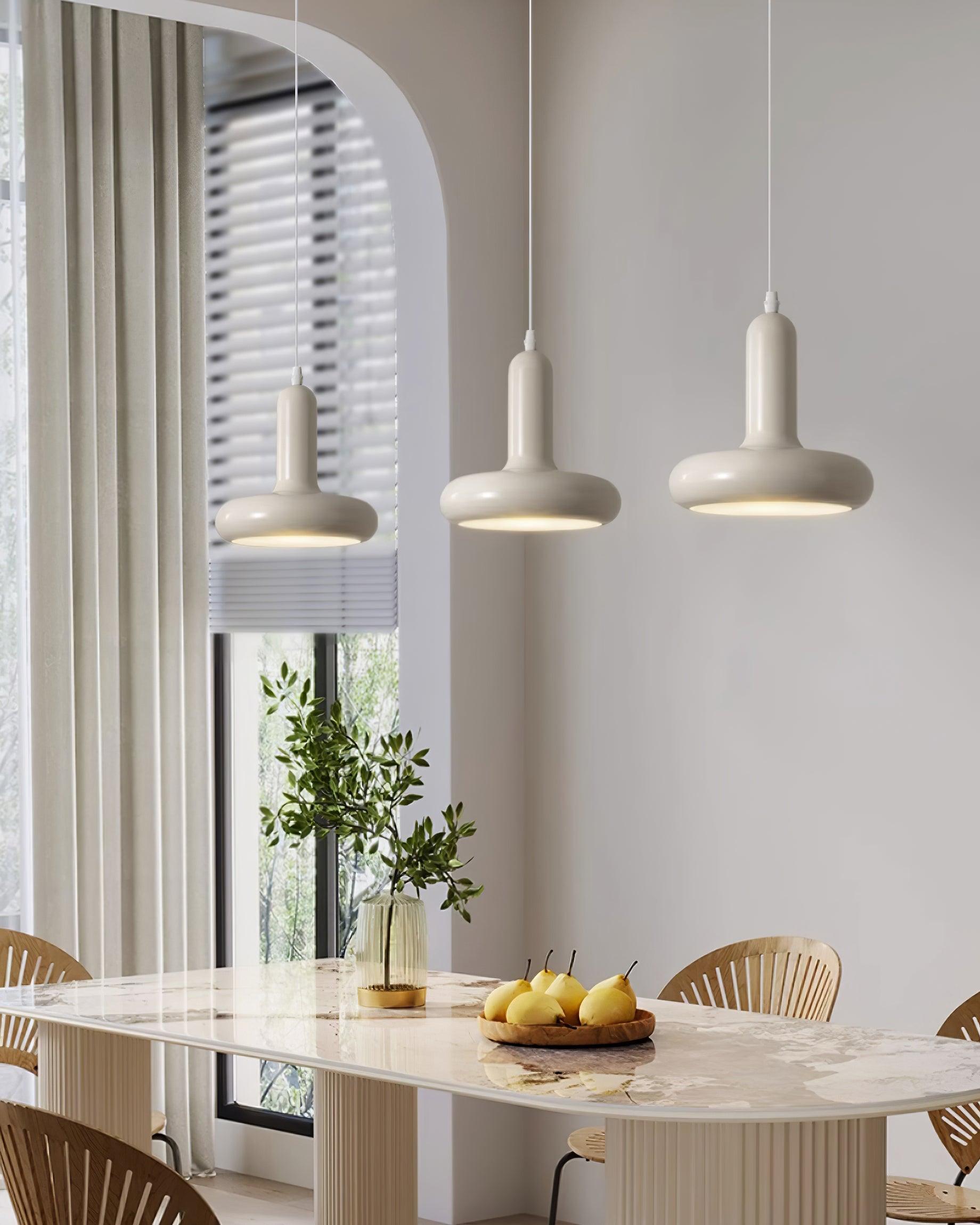 Pendant Lamp Minimalist with Round Donut Shade and Adjustable Cord