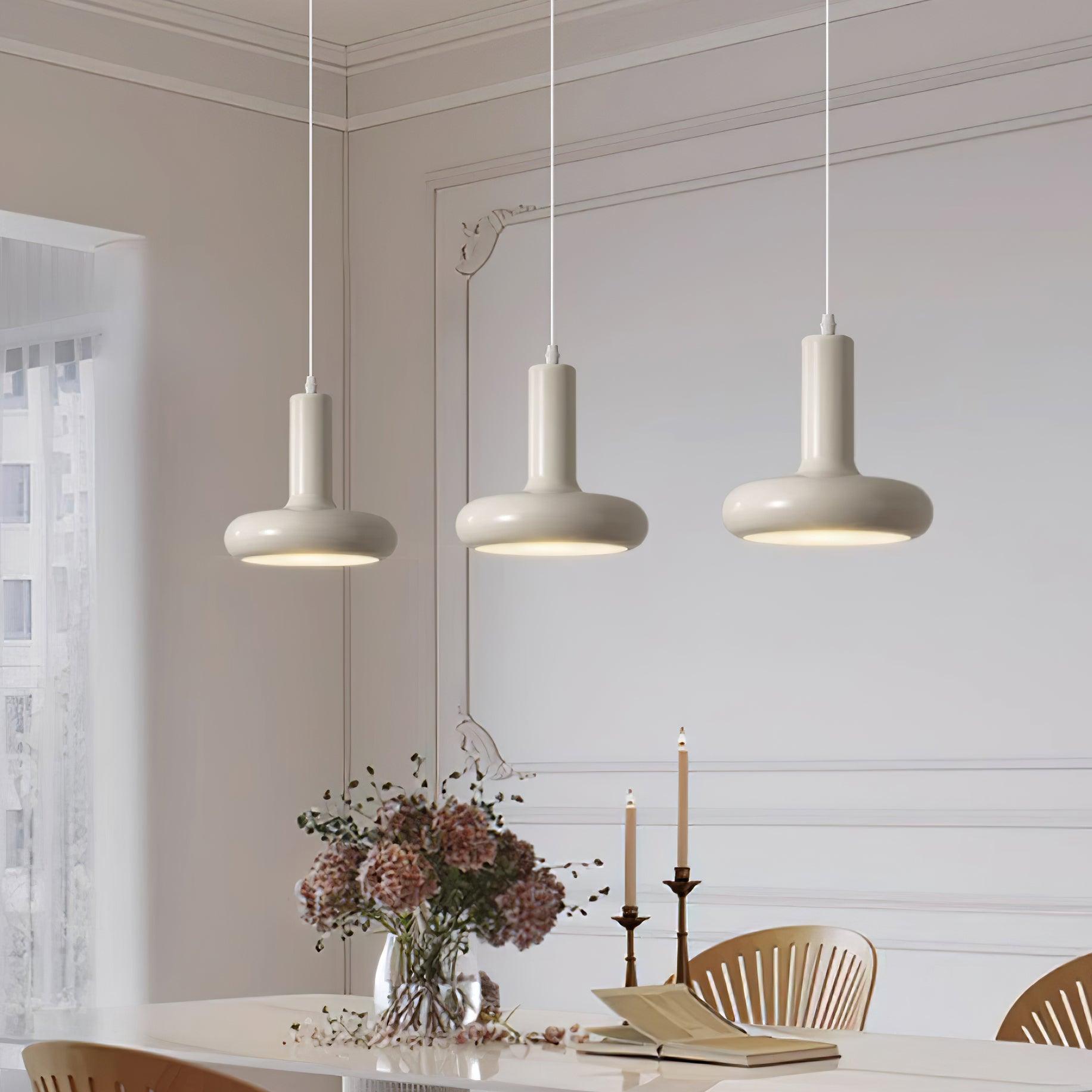 Pendant Lamp Minimalist with Round Donut Shade and Adjustable Cord