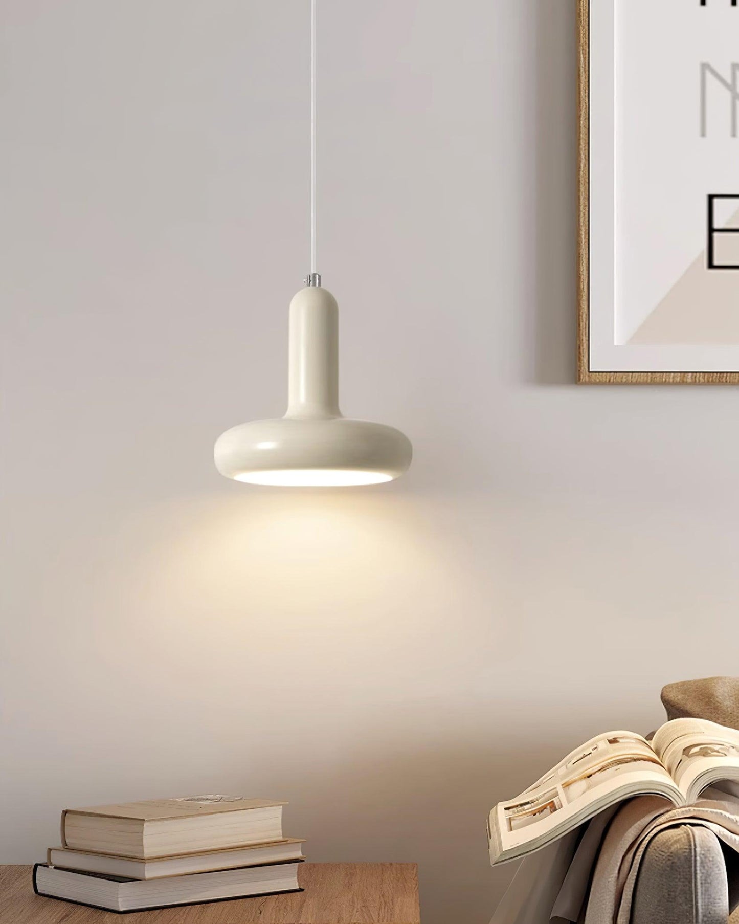 Pendant Lamp Minimalist with Round Donut Shade and Adjustable Cord