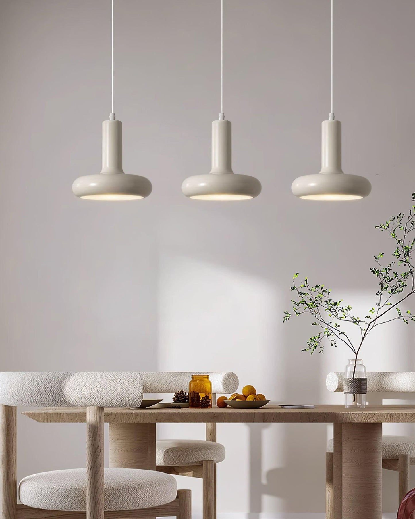 Pendant Lamp Minimalist with Round Donut Shade and Adjustable Cord