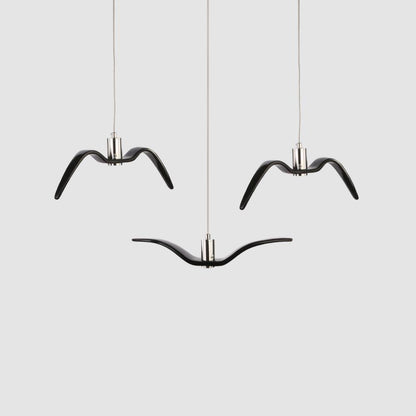 Pendant Lamp Modern Bird Wing Design with Integrated LED and Adjustable Height