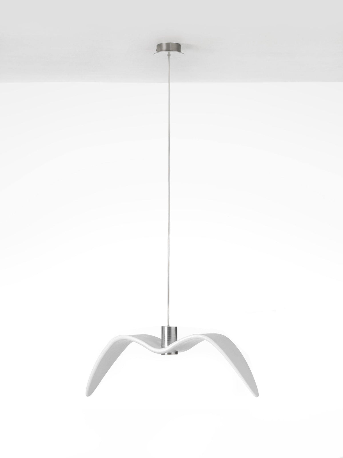 Pendant Lamp Modern Bird Wing Design with Integrated LED and Adjustable Height