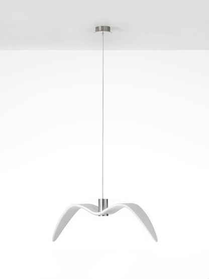 Pendant Lamp Modern Bird Wing Design with Integrated LED and Adjustable Height