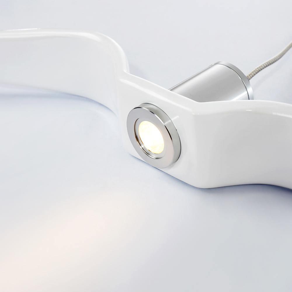 Pendant Lamp Modern Bird Wing Design with Integrated LED and Adjustable Height