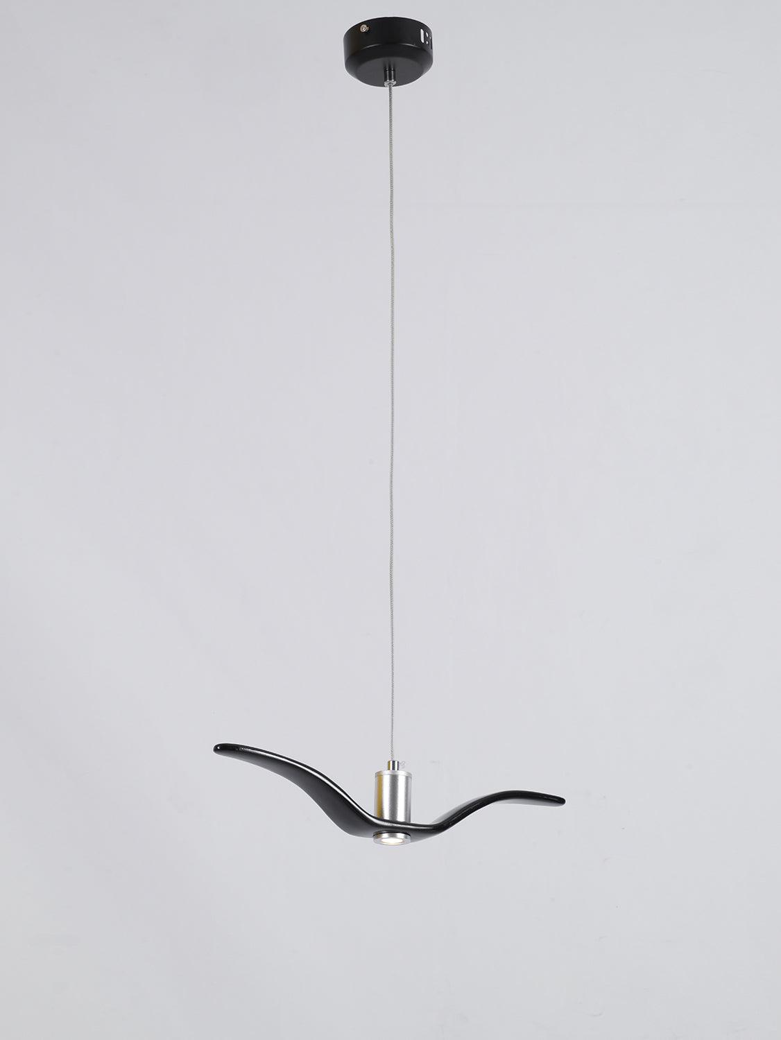 Pendant Lamp Modern Bird Wing Design with Integrated LED and Adjustable Height