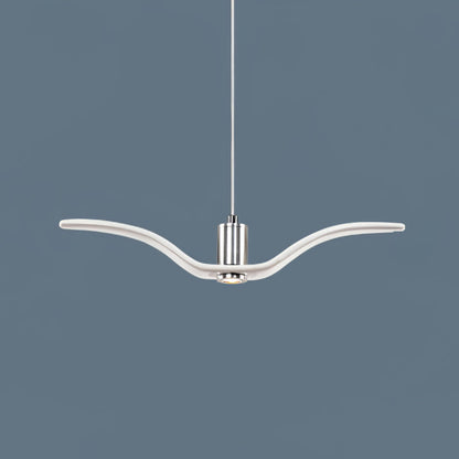 Pendant Lamp Modern Bird Wing Design with Integrated LED and Adjustable Height