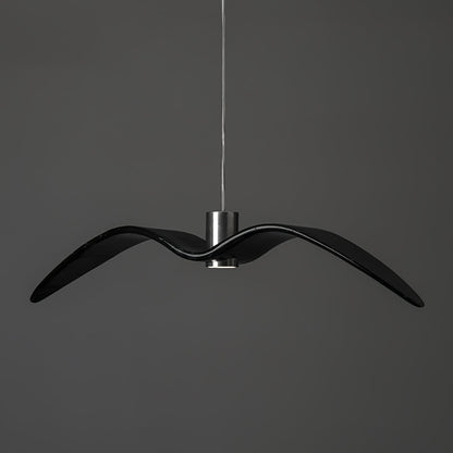 Pendant Lamp Modern Bird Wing Design with Integrated LED and Adjustable Height