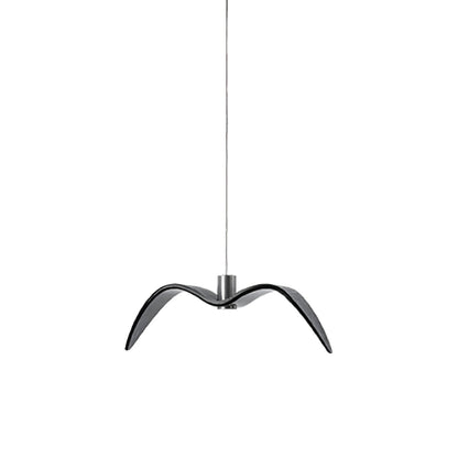 Pendant Lamp Modern Bird Wing Design with Integrated LED and Adjustable Height