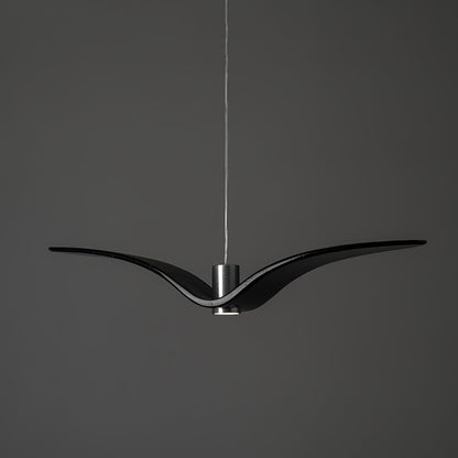 Pendant Lamp Modern Bird Wing Design with Integrated LED and Adjustable Height