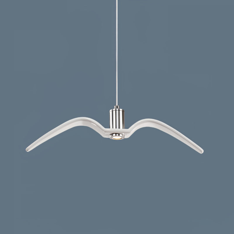 Pendant Lamp Modern Bird Wing Design with Integrated LED and Adjustable Height