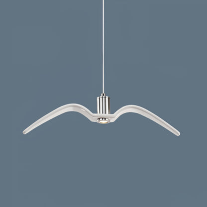 Pendant Lamp Modern Bird Wing Design with Integrated LED and Adjustable Height