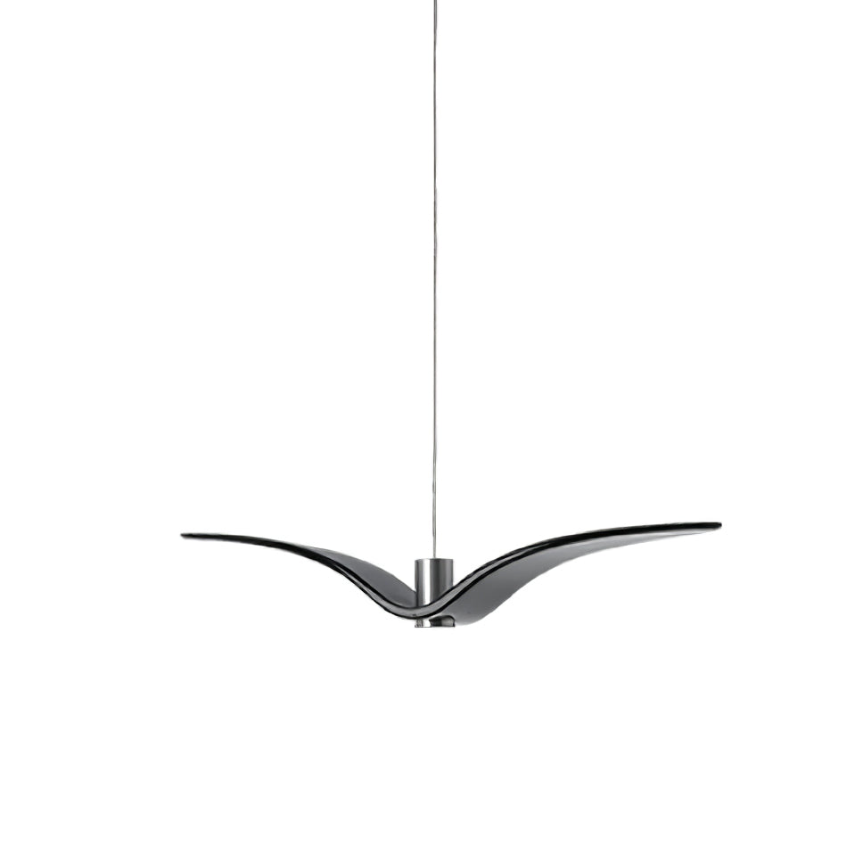 Pendant Lamp Modern Bird Wing Design with Integrated LED and Adjustable Height